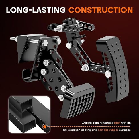 Rogierra Gas and Brake Pedal Extenders for Short Drivers People,Pedal Extenders for Cars, Go Karts, Ride-On Toys,Adjustable to Any Angle,Solution-Steel & Rubber Construction in Kuwait