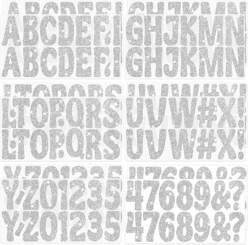 Glitter Gold Letter Stickers Large 12 Sheets Bulletin Board Letters 2.5 Inch Alphabet Stickers, Self-Adhesive Number Sticker Letters for Poster Board Crafts Mailbox Signs Projects Decor(Gold,2.5 Inch) in Saudi Arabia