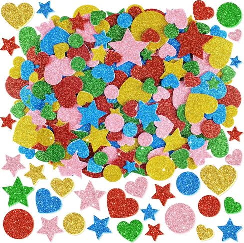 325Pcs Foam Stickers Glitter 3D Spring Flower and Butterfly Foam Shapes Stickers Self Adhesive Colorful Stickers for DIY Crafts Scrapbooking Classroom Arts Project Home Party Decor (Flower&Butterfly) in Saudi Arabia