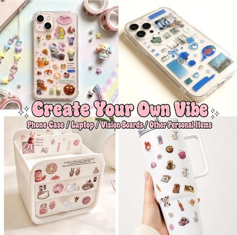100 ورقة 3000+ قطعة من ملصقات Kawaii اليابانية ملصقات كرتونية صغيرة ملصقات لطيفة ملصقات Y2K Vibes الرجعية الجمالية لليوميات، سجل القصاصات، المخططين، حافظة غير المرغوب فيها ديكورات DIY in Kuwait