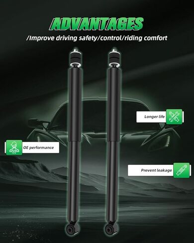 SCITOO 2Pcs Rear Shock Absorbers Shocks Struts for 2008-2010 for Scion xD,2012-2018 for Toyota for Prius C,2006-2015 for Toyota for Yaris 343442 5624 in Kuwait
