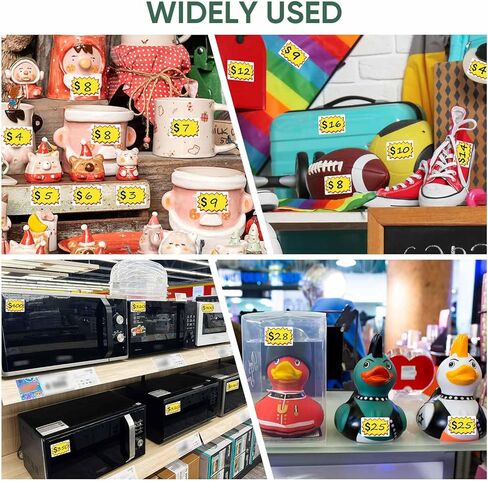 560 Pcs Garage Sale Stickers, Removable Yard Sale Price Stickers, Garage Sale Signs & Price Tags with Space to Write, Waterproof Oil Proof Anti-Wear Price Tag Stickers for Flea Market(2.25" x 1.5") in Kuwait