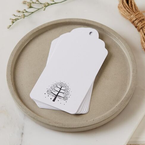 ANGEL & DOVE Funeral Memory Tree Tags, White, with String - Wishing Tree, Favors, Guest Book in Saudi Arabia