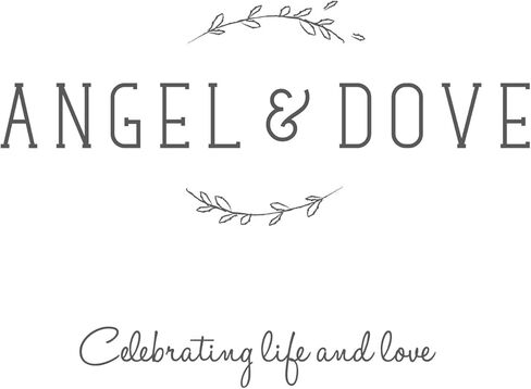 ANGEL & DOVE Funeral Memory Tree Tags, White, with String - Wishing Tree, Favors, Guest Book in Saudi Arabia