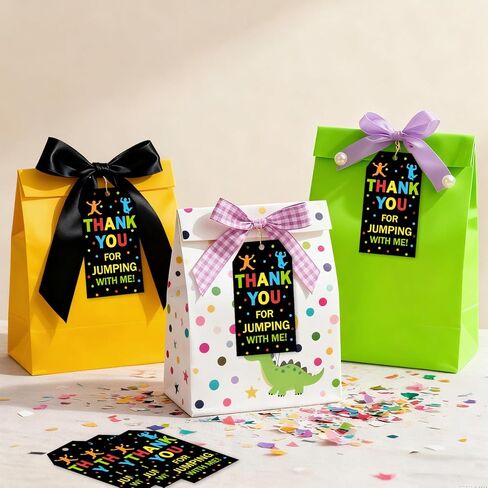 50Pcs Jump Birthday Party Thank You Tags Lets Jump Birthday Favors Thank You for Jumping with Me Gift Tags for Boys Girls Jump Theme Bday Decors Party Supplies in Saudi Arabia