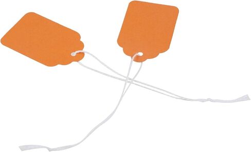 Wealrit 500 Pcs Orange Paper Gift Tags with String in Kuwait