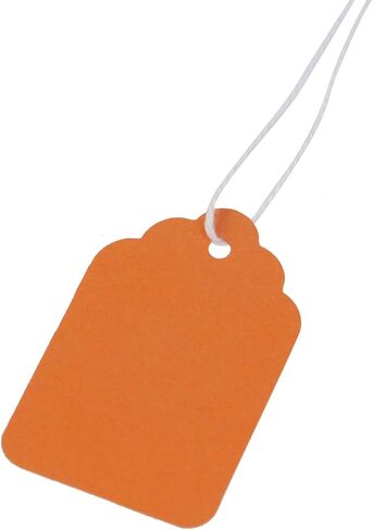 Wealrit 500 Pcs Orange Paper Gift Tags with String in Kuwait