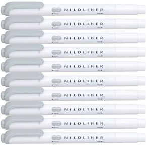 ZEBRA MILDLINER Highlighter pen markers, Mild Gray (WKT7-MGR) x 10 in Saudi Arabia