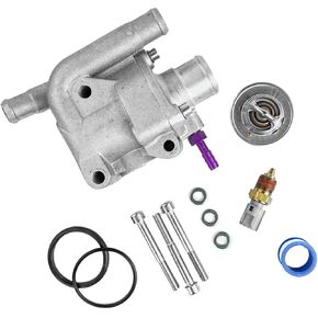 مجموعة مبيت ترموستات من الألومنيوم المصبوب متوافقة مع Zetec Ford Focus Escort Contour Escape Cougar ZX2 SVT 95-04 2.0 DOHC مع مستشعر درجة حرارة التبريد Solido Frio in Kuwait