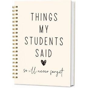 Teacher Notebook Journals,Teacher Gift Spiral Notebook,Thank You Gift for Teacher, Teacher Appreciation Gifts,Teacher Notebook for School Supplies, Home Office,Back to School Supplies 5.5x8.3 in Saudi Arabia