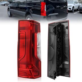 Right Tail Light Assembly Passenger Side Compatible with 2019-2025 Mercedes Benz Sprinter Freightliner Sprinter Van, Rear Brake Lamp W/Circuit and Bulbs Halogen, Replaces# 9108200300, MB2801161C in Kuwait