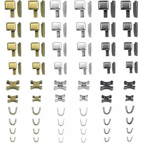 144Pcs Zipper Fix Replacement Kit, 4 Standard Sizes (#3#5#8#10) with Zipper Sliders, Insertion Pins, 3‑Color Stops and Organizer Box for Clothing, Bags and Outdoor Gear in Saudi Arabia