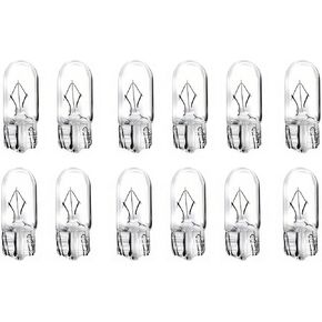 194 Bulb,168Bulb,T10 Light Bulb W5W 1/4 Wedge Base 12V 5W Side Marker Light Bulb Compatible for T10 194 2825 License Plate 168 W5W Car Lights. (10, White) in Saudi Arabia
