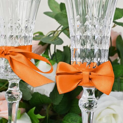 5/8 Inch Wide Orange Satin Ribbon 50 Yards Double Face Orange Fabric Ribbon for Gift Wrapping Crafts Wedding Party Flower Bouquet Arts Bows Decoration in Saudi Arabia
