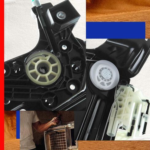 JC Whitney JFBAJCWWR00409 Front Left Power Window Regulator - Compatible with 528i & 528i xDrive 09-16, 535d & 535d xDrive 14-16, 535i & 535i xDrive 09-16, M5 09-16, ActiveHybrid 5 12-16 in Kuwait