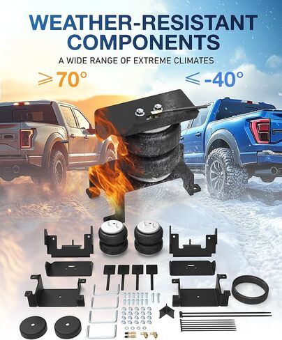 TOPICK Air Bags Suspension Kit for 2009-2014 Ford F150 2WD 4WD, Rear Air Bags for Trucks, Air Spring Kit for Towing & Hauling, Replaces Firestone Ride-Rite 2525 Airbags in Saudi Arabia