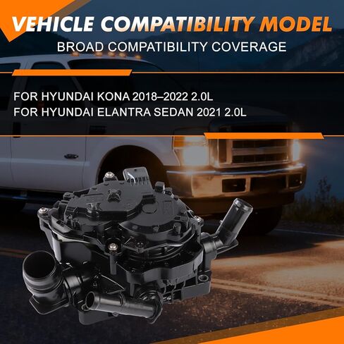 Coolant Thermostat Housing Assembly 25600-2J100 For Hyundai Kona Elantra Sedan 2018 2019 2020 2021 2022 2.0L l4 Replaces# 25600-2J100 in Kuwait