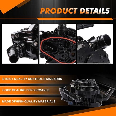 Coolant Thermostat Housing Assembly 25600-2J100 For Hyundai Kona Elantra Sedan 2018 2019 2020 2021 2022 2.0L l4 Replaces# 25600-2J100 in Kuwait