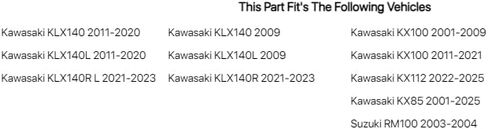 Tusk Stainless Steel Typhoon Rear Brake Rotor Compatible with Kawasaki KX85 2001-2025/KX100 1998-2021/KX112 2022-2025 Replaces OEM 41080-0170, 41080-1492, 41080-0757, Suzuki K4108-01492 in Kuwait