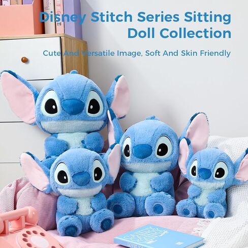 MINISO Disney 16" Lilo & Stitch Collection Stitch Stuffed Animal Cute Plush Toy for Boys Girls Women Men Disney Fans Peluches (16" Stitch) in Kuwait