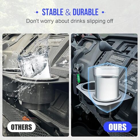 Dash Cup Holders for Pioneer 1000, Drink Bottle Holder with Mounting Bracket Compatible with Honda Pioneer 1000-3 1000-5 1000-6 2016-2025 Accessories in Kuwait