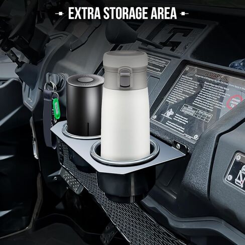 Dash Cup Holders for Pioneer 1000, Drink Bottle Holder with Mounting Bracket Compatible with Honda Pioneer 1000-3 1000-5 1000-6 2016-2025 Accessories in Kuwait