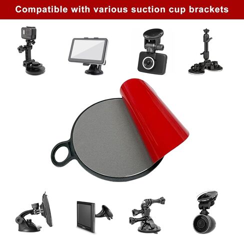 Dashboard Pad Mounting Disk for Suction Cup, 3.14"(80mm) Car Phone Mount Base with Strong Adhesive, Heat Resistant Sticky Base Dash Mount for Windshield Holder Camera GPS in Kuwait