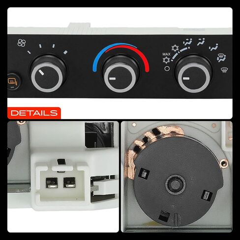 وحدة لوحة التحكم في المناخ لسخان HVAC A-Premium متوافقة مع مركبات شيفروليه وجي إم سي - Express Savana 1500 2001-2014، Express Savana 2500 3500 2001-2021، G30 G3500 1996 in Kuwait