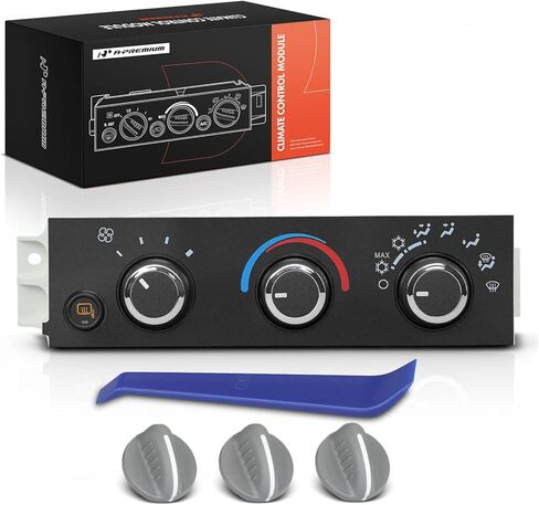 وحدة لوحة التحكم في المناخ لسخان HVAC A-Premium متوافقة مع مركبات شيفروليه وجي إم سي - Express Savana 1500 2001-2014، Express Savana 2500 3500 2001-2021، G30 G3500 1996 in Kuwait