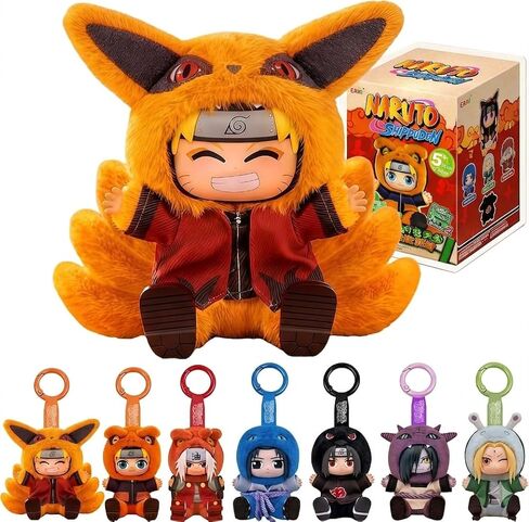 لعبة ABYSTYLE Naruto Shippuden Miniso Cute Beasts Eaki Blind Box القابلة للجمع من القطيفة الرسمية لشخصية الرسوم المتحركة الغامضة الناعمة والمحبوبة من القطيفة الصغيرة للمعجبين وهواة الجمع in Kuwait