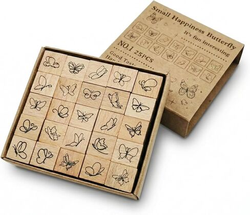 25pcs Weather Wooden Rubber Stamps Kit, Cute Mini Icons for Journaling, Planner, Scrapbook, DIY Cards & Calendar Tracking in Saudi Arabia