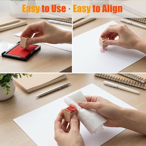 25pcs Weather Wooden Rubber Stamps Kit, Cute Mini Icons for Journaling, Planner, Scrapbook, DIY Cards & Calendar Tracking in Kuwait