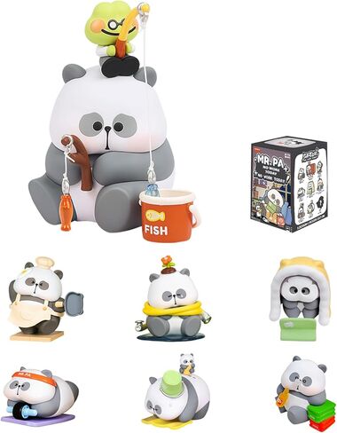 Mr. Pa-No Work Today Series Blind Box, Cute Mystery Collectible Toy, Random Design Action Figures for Work Desk Decor, Holiday Birthday Gift, Single Box in Kuwait