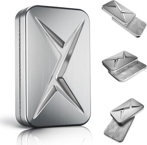 Breakthrough Fidget Slider, Trackless Fidget Slider for Tricks, EDC Fidget Toys Adults Stress Relief Toy for Keep Focus & Anxiety Relief, Best Gadgets for Men (Original Silver) in Saudi Arabia
