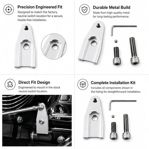 Easy Shift Neutral Gear Assist Kit for Harley Twin Cam Before 2017 Models, Chrome in Saudi Arabia