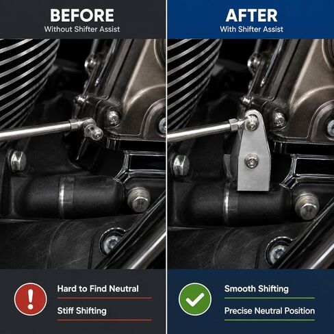 Easy Shift Neutral Gear Assist Kit for Harley Twin Cam Before 2017 Models, Chrome in Saudi Arabia