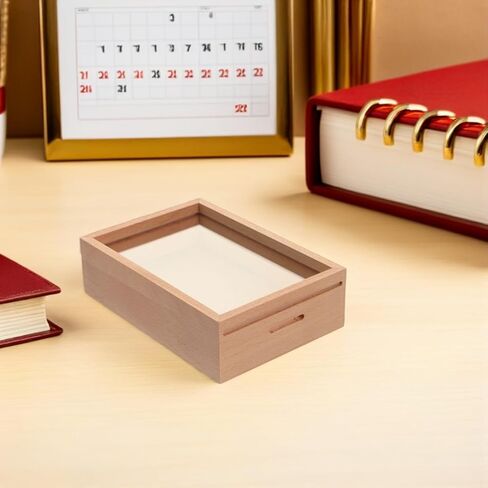 Operitacx Photo Frame Piggy Bank Money Box, Wooden Decorative Coin Savings Box with Transparent Front Panel for Home, Office & Study Desk Goal Savings & Gift Use, 5.31 x 3.93 x 1.77 Inch in Kuwait