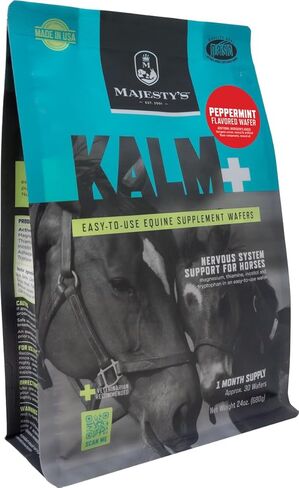 Majestys Kalm Horse/Equine Peppermint Wafers 60 Day Supply in Kuwait