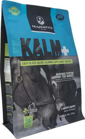Majestys Kalm Horse/Equine Peppermint Wafers 60 Day Supply in Kuwait