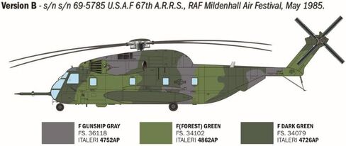 Italeri 91035 HH-53C سوبر جولي جرين جاينت 1:72 مقياس البلاستيك أطقم منمذجة/نموذج التجمع in Kuwait