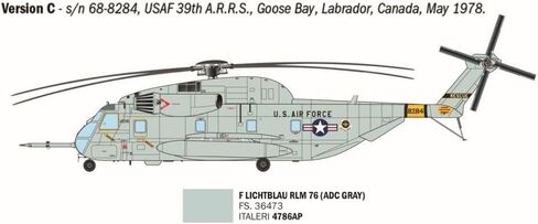 Italeri 91035 HH-53C سوبر جولي جرين جاينت 1:72 مقياس البلاستيك أطقم منمذجة/نموذج التجمع in Kuwait