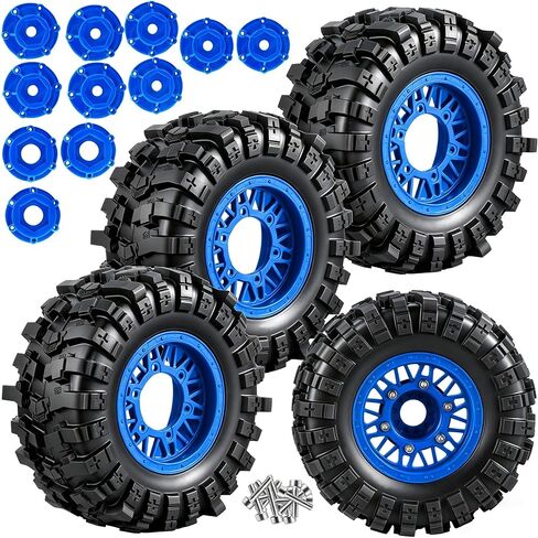 مجموعة عجلات وإطارات Rc لـ 1/10 Slash 2WD 4×4 4WD، Senton، Axia1، Redca t، Rc4w d، استبدال قابل للفصل يعمل على إطار الطرق الوعرة، إطار على الطريق مع 12 مم/14 مم/17 مم سداسي، حافة بلاستيكية للإطارات الناعمة، أسود in Kuwait