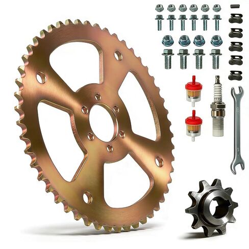 50T 420 Sprocket for Mini Bike, 50 Tooth Chain Sprocket Fits Monster Mega Moto MMB80 MMB105, Motovox MBX10, Oryxearth 105cc & FPR GMB100 Rear Wheel, Compatible with 212cc Predator Engine in Saudi Arabia