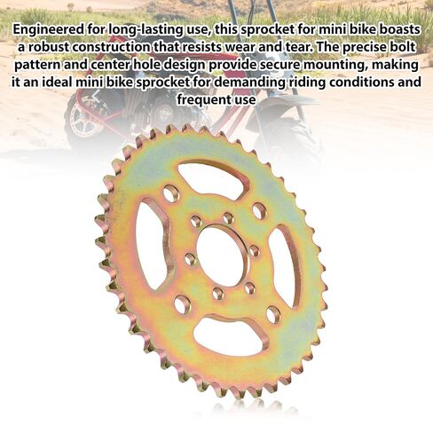 50T 420 Sprocket for Mini Bike, 50 Tooth Chain Sprocket Fits Monster Mega Moto MMB80 MMB105, Motovox MBX10, Oryxearth 105cc & FPR GMB100 Rear Wheel, Compatible with 212cc Predator Engine in Saudi Arabia
