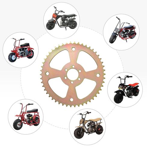 50T 420 Sprocket for Mini Bike, 50 Tooth Chain Sprocket Fits Monster Mega Moto MMB80 MMB105, Motovox MBX10, Oryxearth 105cc & FPR GMB100 Rear Wheel, Compatible with 212cc Predator Engine in Saudi Arabia