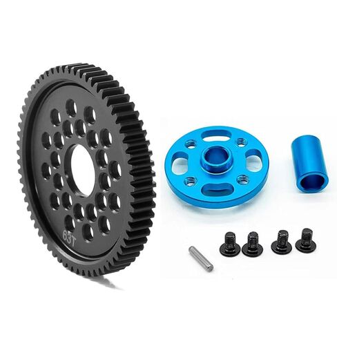 Steel High Speed Spur Gear 63T 66T 71T Main Gear Set for Tamiya All TT02 TT02B Series RC Car Upgrade Parts (71T) in Saudi Arabia