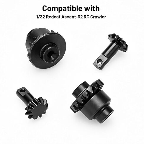 daitoku RC Steel Axle Gears 11T 18T Front and Rear RC Motor Pinion Gear Upgrade Parts for 1/32 Redcat Ascent-32 RC Crawler in Kuwait