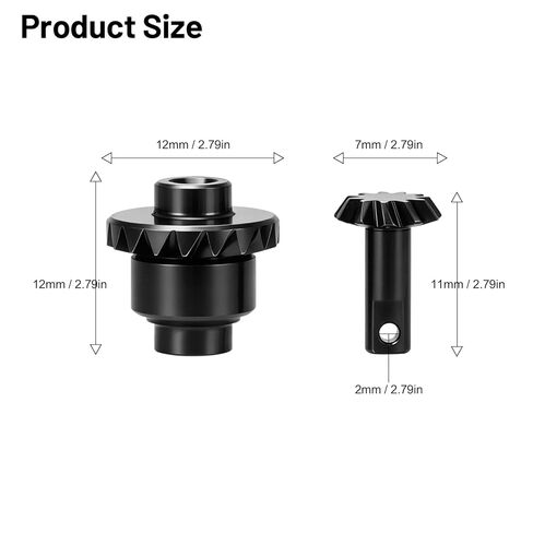 daitoku RC Steel Axle Gears 11T 18T Front and Rear RC Motor Pinion Gear Upgrade Parts for 1/32 Redcat Ascent-32 RC Crawler in Kuwait