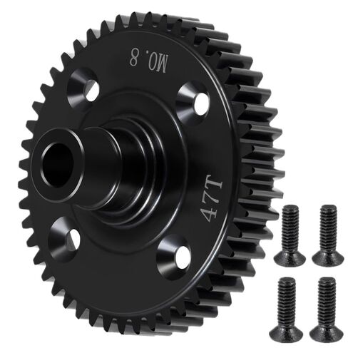 Steel Mod 0.8/32P 47T Center Differential Spur Gear for Tra-xxas 1:16 Mini Maxx 4WD Mini XRT VXL-3S Monster Truck Upgrades in Kuwait