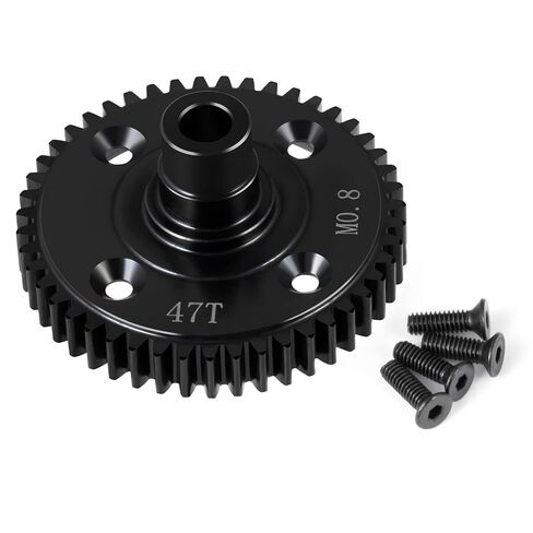 Steel Mod 0.8/32P 47T Center Differential Spur Gear for Tra-xxas 1:16 Mini Maxx 4WD Mini XRT VXL-3S Monster Truck Upgrades in Kuwait